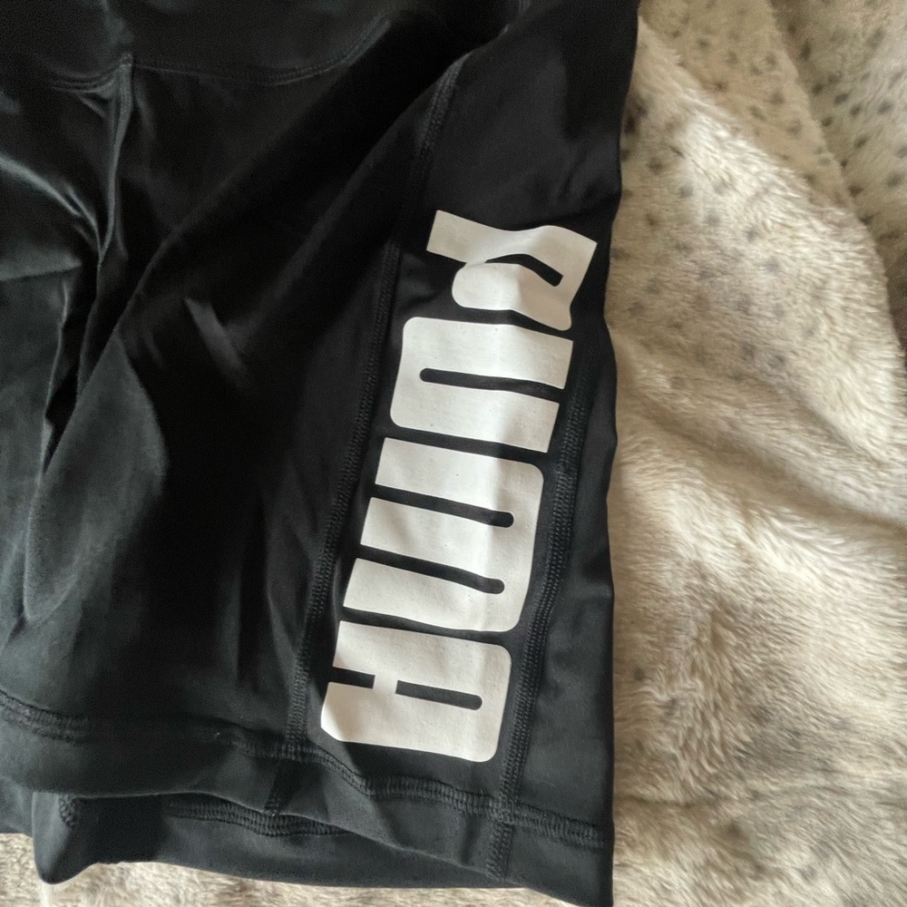 PUMA Women's Charcoal Athletic Shorts - Picture 2 of 4